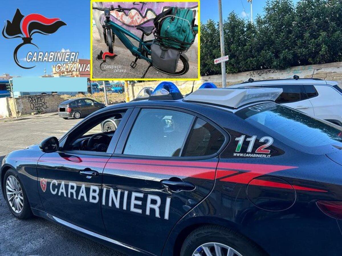 CATANIA, I CARABINIERI RITROVANO LA BICICLETTA RUBATA A UNA SIGNORA CHE ERA ANDATA A FARE YOGA - 