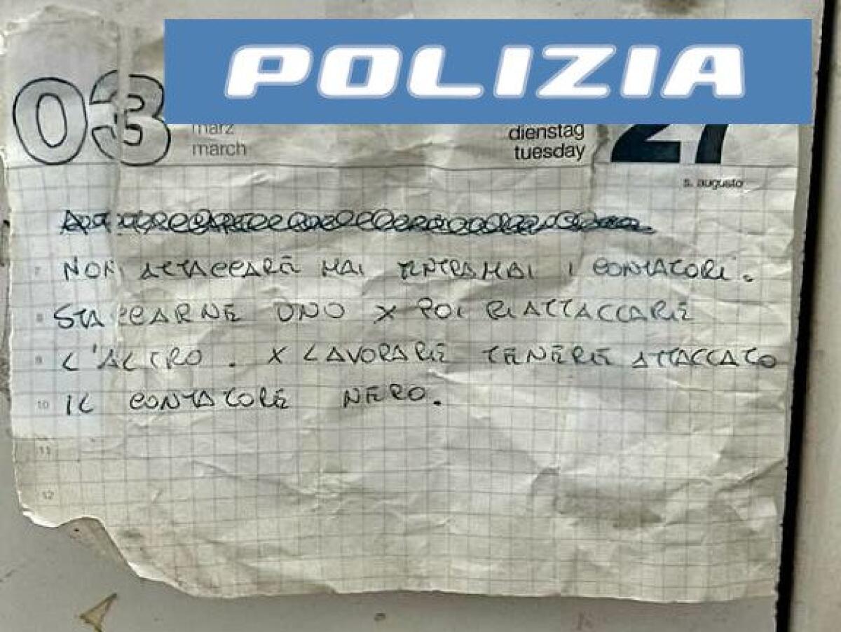 CATANIA. LAVANDERIA ALLACCIATA ABUSIVAMENTE ALLA RETE PUBBLICA, PROPRIETARIA ARRESTATA - 