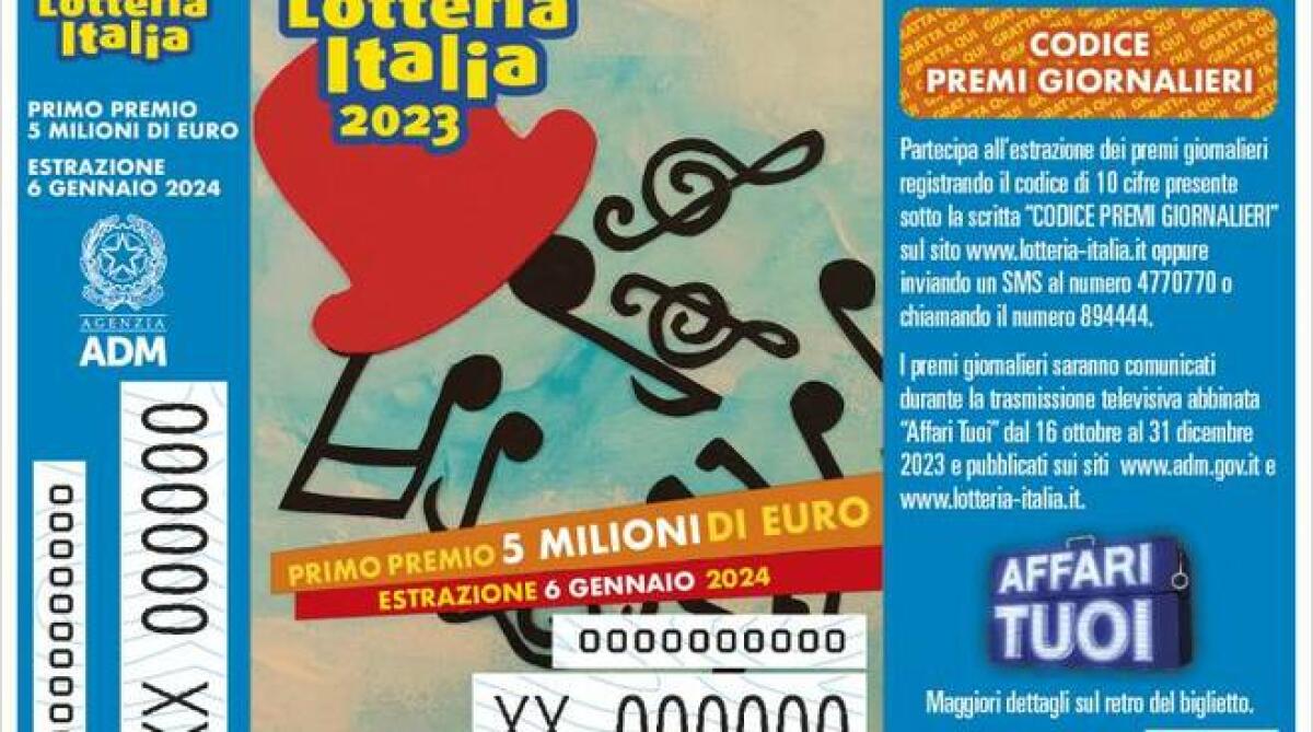 LOTTERIA ITALIA 2023, SICILIA: VENDITE IN AUMENTO IN TUTTA L’ISOLA, RAGGIUNTA QUOTA 348.820 BIGLIETTI (+14,5%) - 