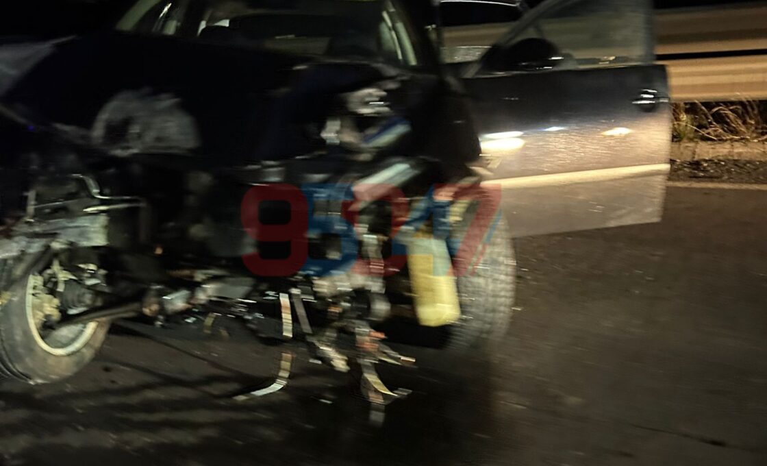 GRAVE INCIDENTE IERI SERA A PATERNÒ: TRE FERITI, AUTO DISTRUTTA