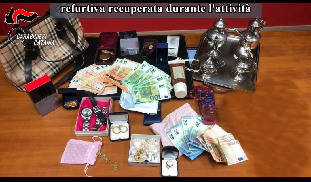 CATANIA. SGOMINATA BANDA DEI FURTI IN CASA: 12 COLPI PER UN BOTTINO DI 120 MILA EURO, 9 ARRESTI TRA QUESTI ANCHE DUE GIOIELLIERI
