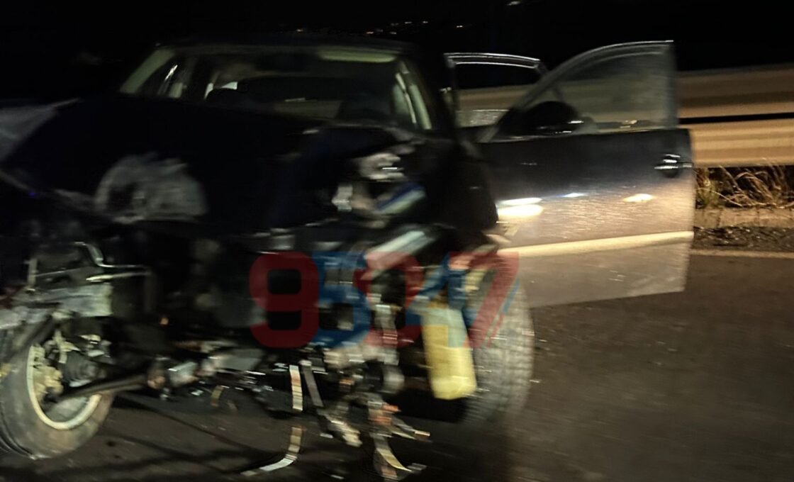 GRAVE INCIDENTE IERI SERA A PATERNÒ: TRE FERITI, AUTO DISTRUTTA