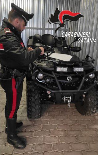 PATERNÒ: SEQUESTRATO QUAD BIKE SENZA ASSICURAZIONE E REVISIONE. SANZIONI PER OLTRE 14MILA EURO