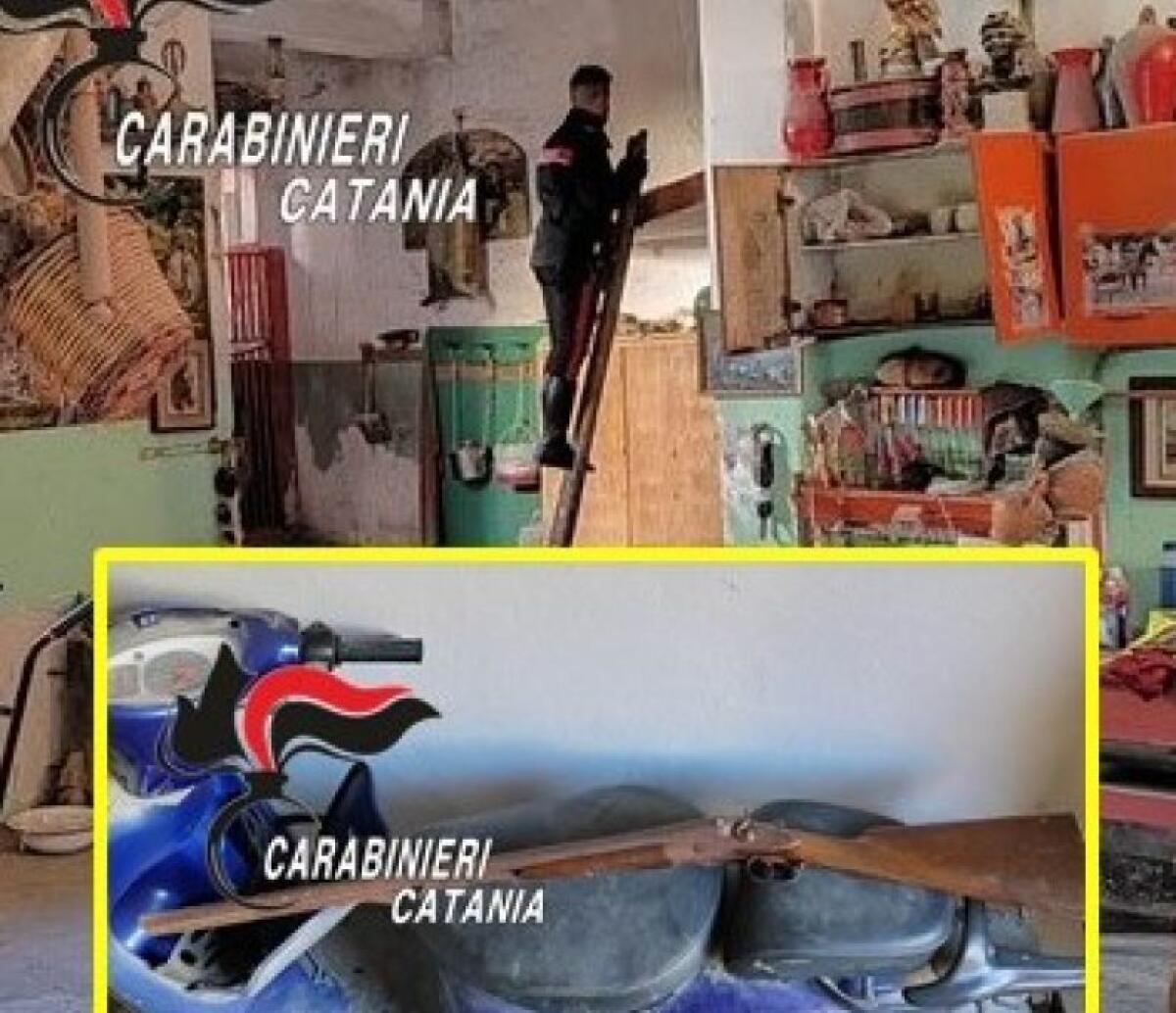 CATANIA ARMI E DROGA IN GARAGE, DENUNCIATO - 