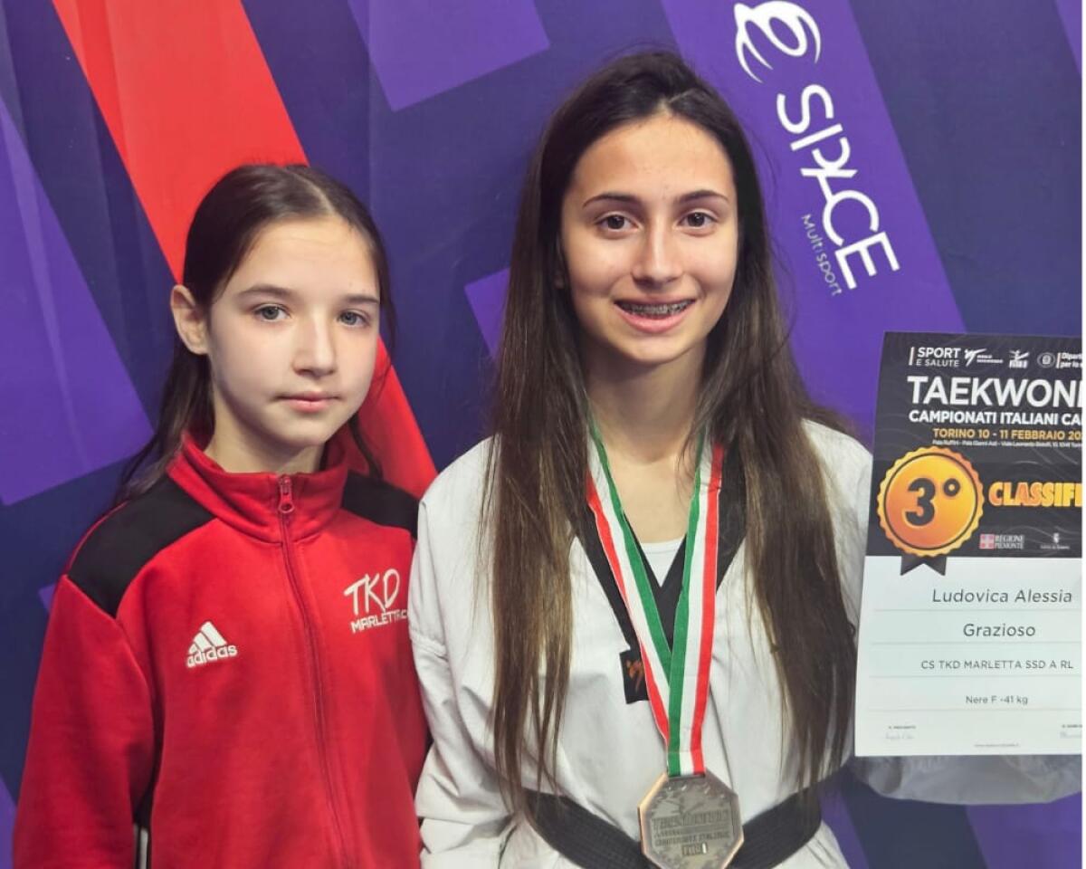TAEKWONDO MARLETTA, GRAZIOSO TRA LE BIG DELLE CINTURE NERE AI CAMPIONATI NAZIONALI DI TORINO 2024. - 