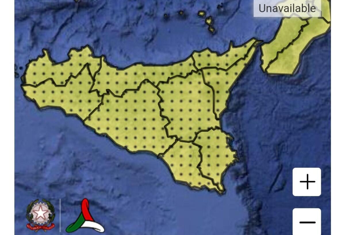 METEO. ALLERTA GIALLA IN SICILIA PER IL 29 FEBBRAIO 2024 - 
