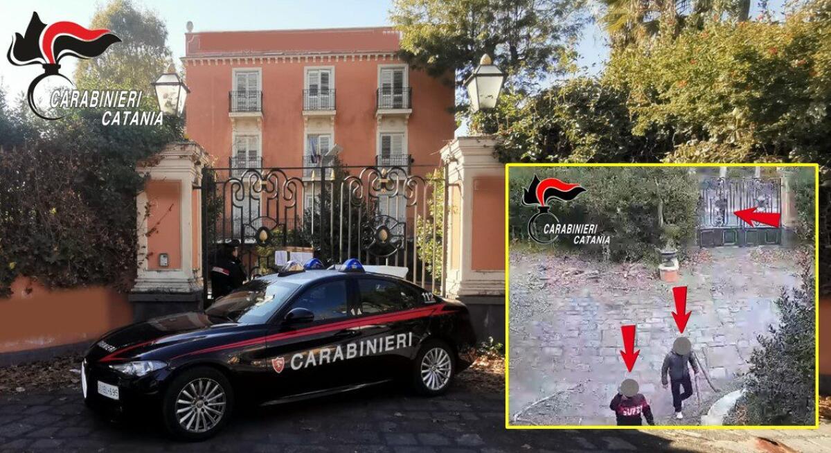 SAN GIOVANNI LA PUNTA: DENUNCIATI 5 GIOVANI, TRE DI BRONTE E UNO DI BIANCAVILLA, COLTI A  RUBARE IN UN ALBERGO - 