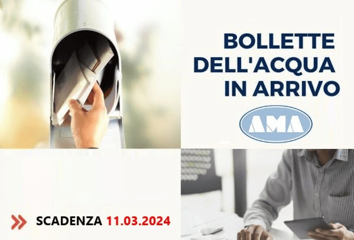 PATERNO'. IN ARRIVO LE FATTURE DELL'AMA DEL QUARTO TRIMESTRE 2023, CON SCADENZE 11 MARZO - 