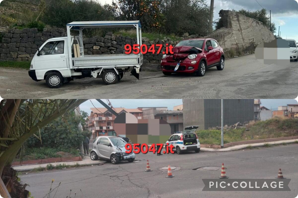 DUE INCIDENTI STRADALI OGGI A PATERNÒ: BILANCIO QUATTRO PERSONE FERITE - 