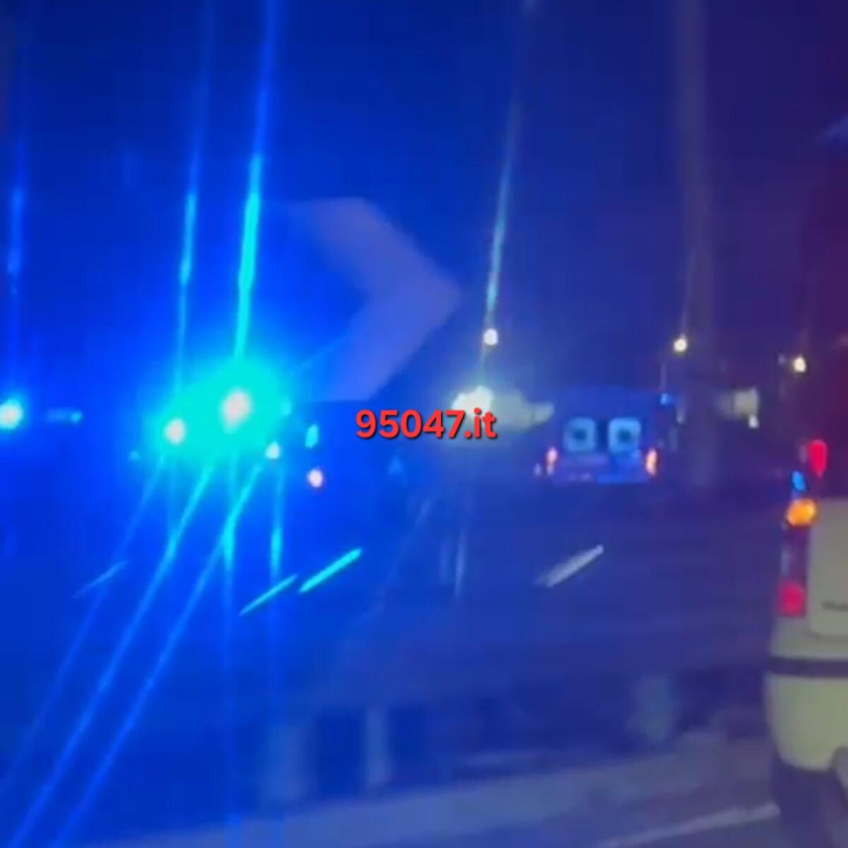 INCIDENTE NELLA NOTTE SULLA SS121, FERITI - 