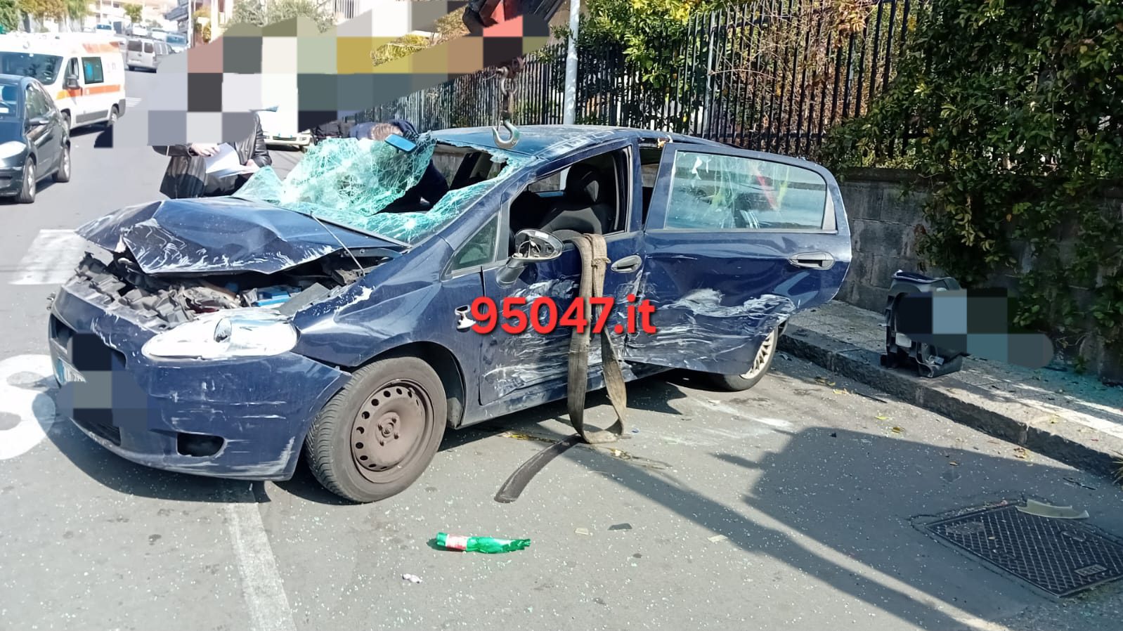 GRAVE INCIDENTE A BELPASSO. ELISOCCORSO SUL POSTO