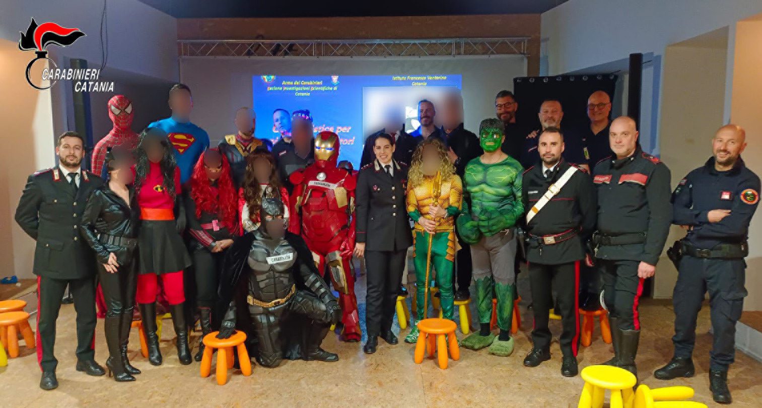 “SPY KIDS, OPERAZIONE SUPEREROE”, BIMBI AL COMANDO DEI CARABINIERI DI CATANIA