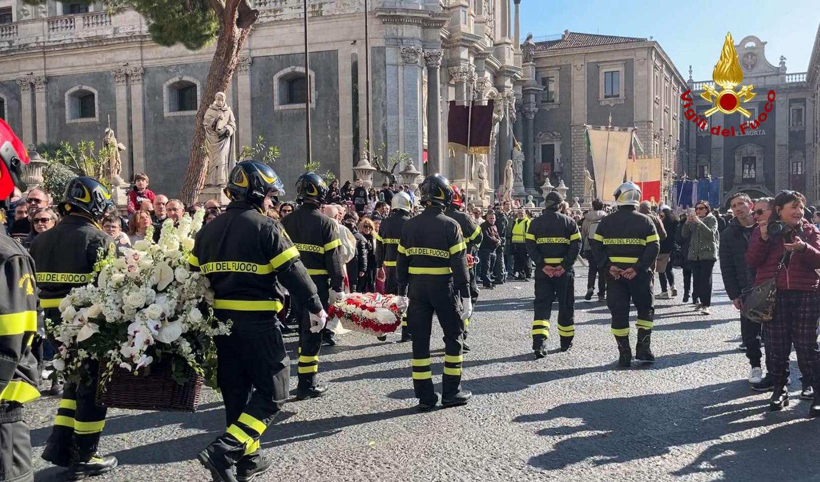 I VIGILI DEL FUOCO ALLE CELEBRAZIONI IN ONORE DI SANT'AGATA 2024
