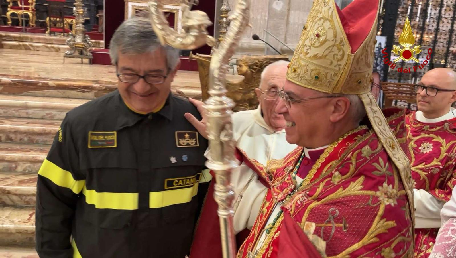 I VIGILI DEL FUOCO ALLE CELEBRAZIONI IN ONORE DI SANT'AGATA 2024