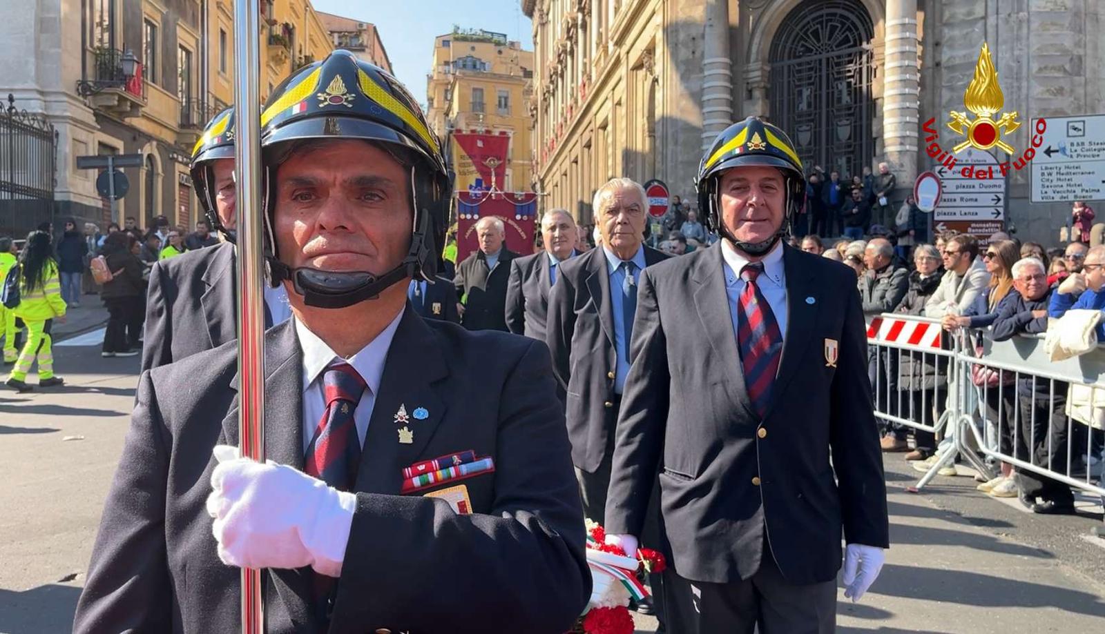 I VIGILI DEL FUOCO ALLE CELEBRAZIONI IN ONORE DI SANT'AGATA 2024