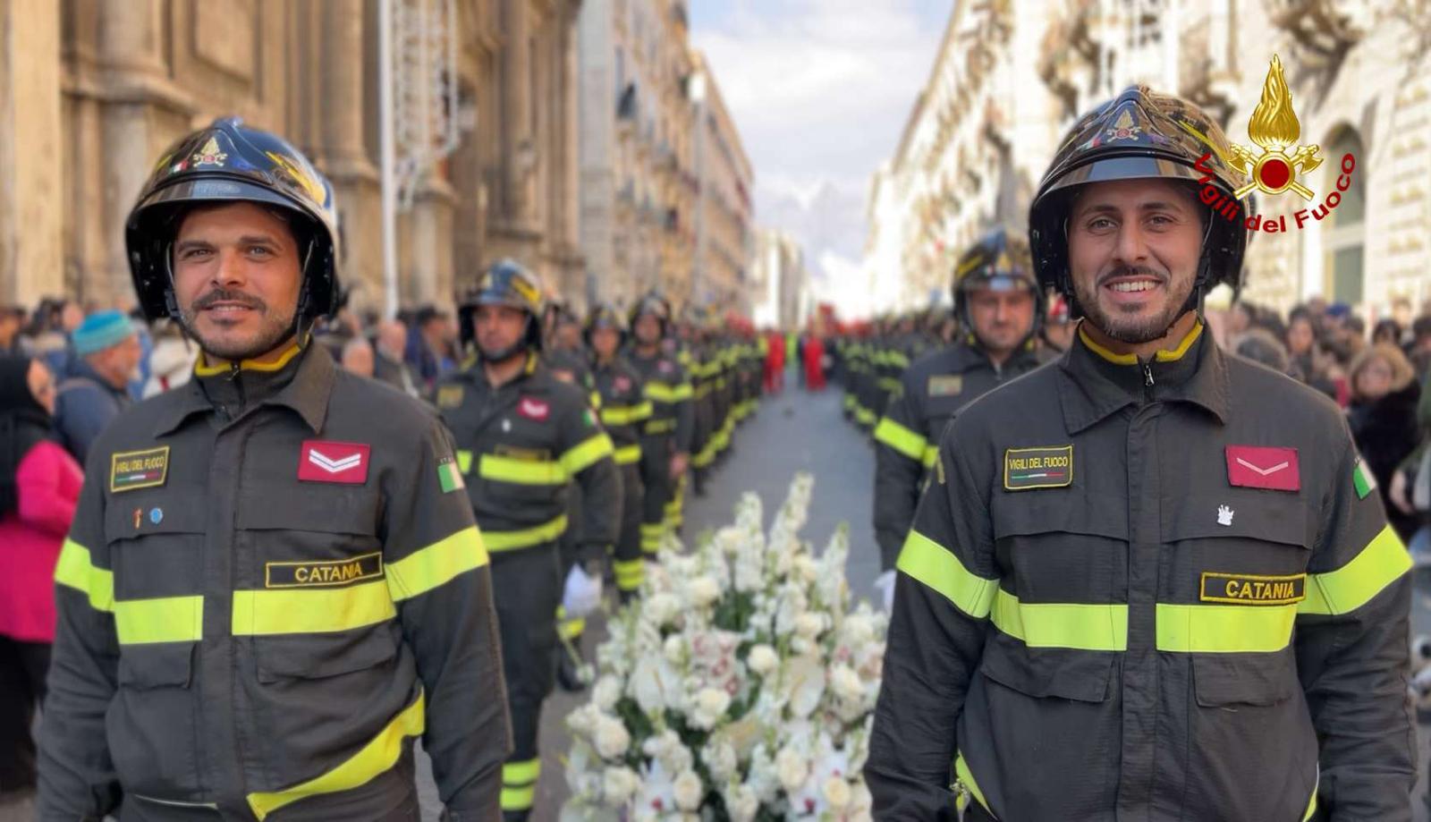 I VIGILI DEL FUOCO ALLE CELEBRAZIONI IN ONORE DI SANT'AGATA 2024