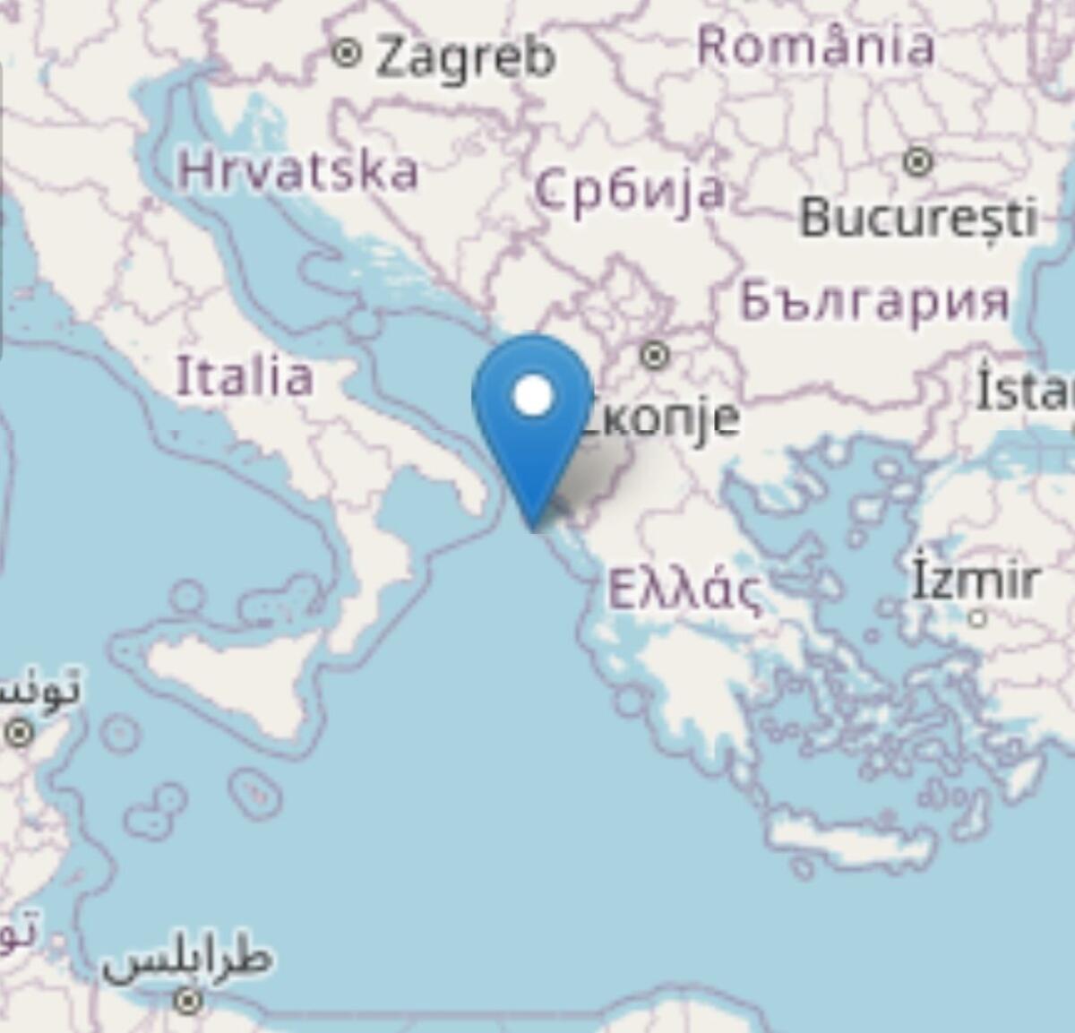 TERREMOTO DI MAGNITUDO 4.6 IN MARE TRA PUGLIA E GRECIA - 