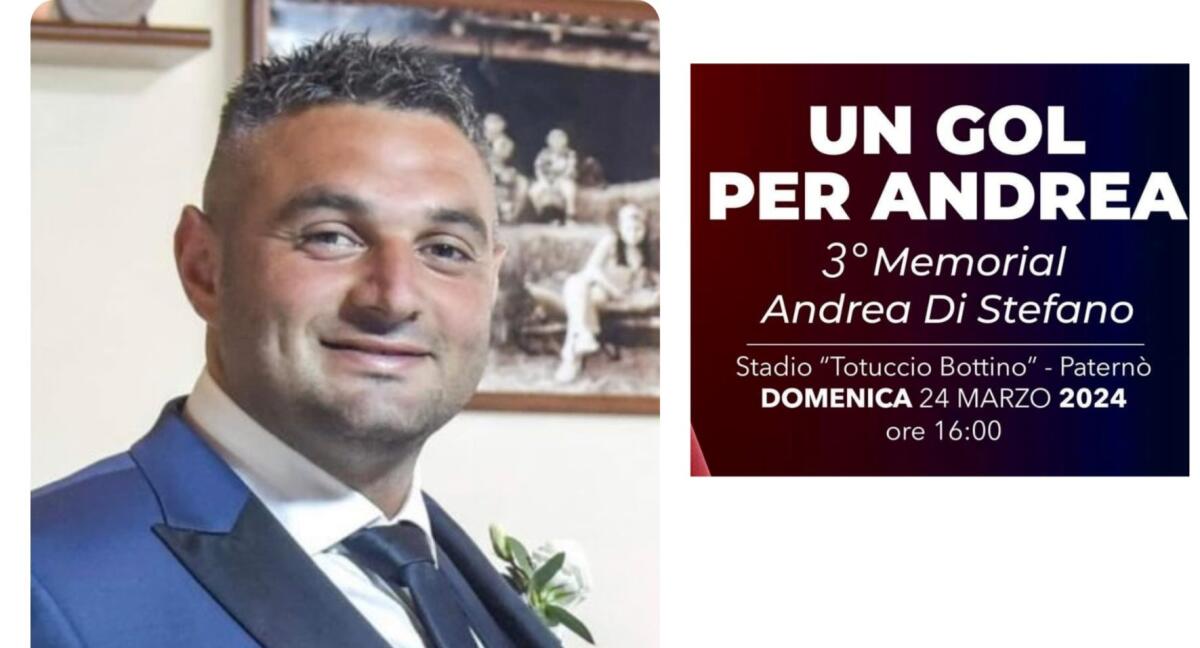 UN GOL PER ANDREA", OGGI IN CAMPO A PATERNÒ IN RICORDO DELL'EROE DISTEFANO - 