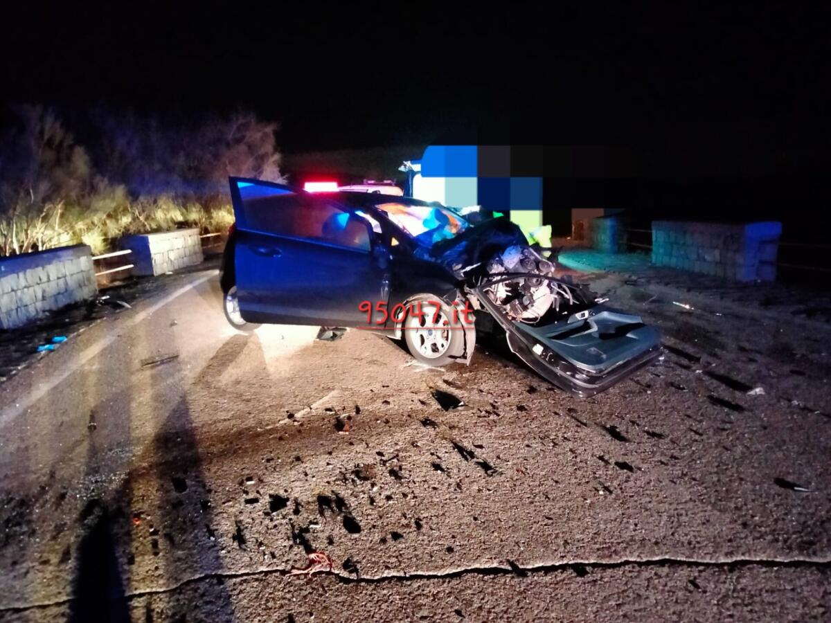 NICOLOSI, TRAGICO INCIDENTE SULLA SP 92, UN MORTO E TRE FERITI - 