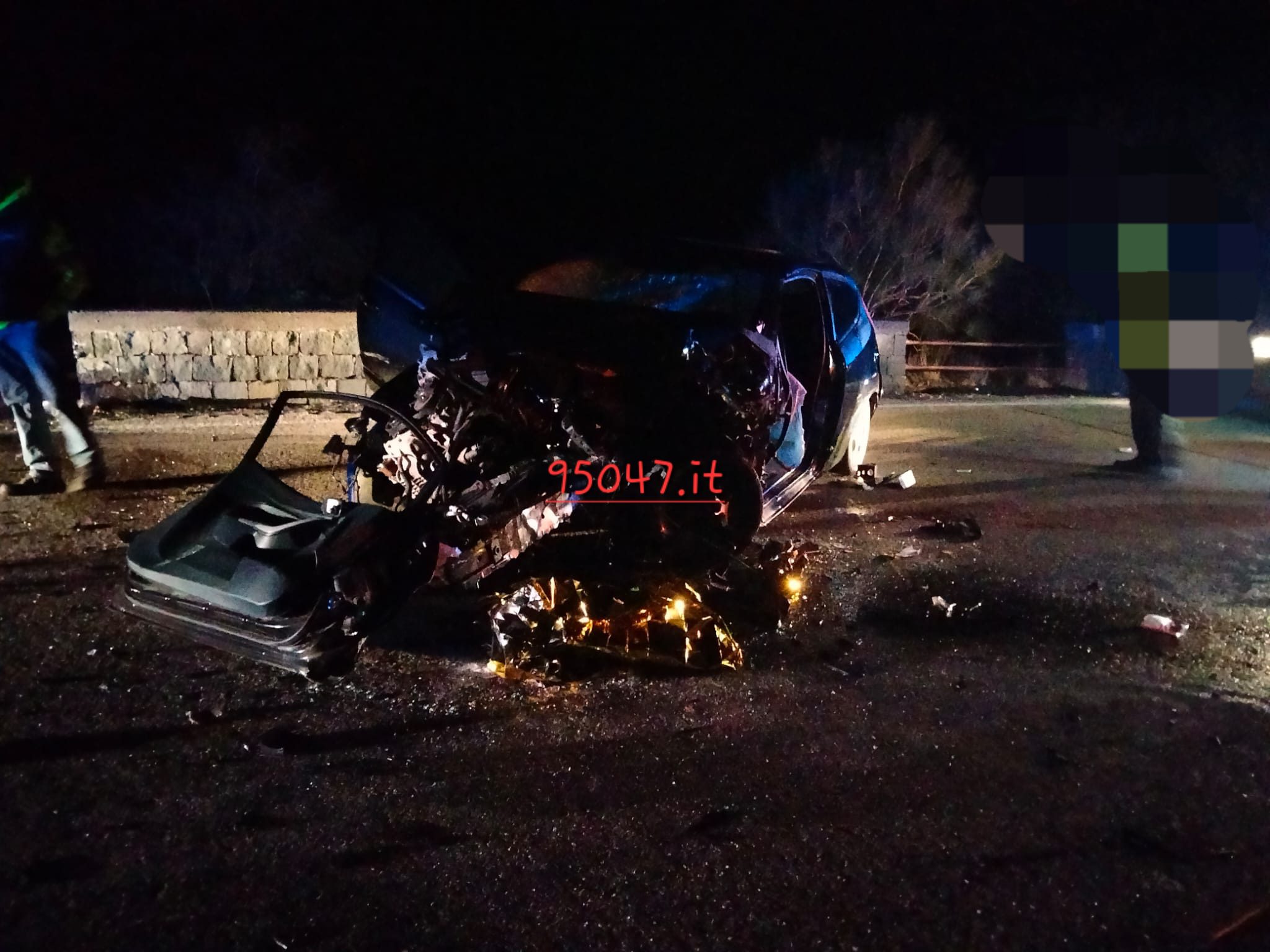 IL GIOVANE 20 ENNE RICCARDO DI BELPASSO PERDE LA VITA IN UN INCIDENTE STRADALE IERI SERA A NICOLOSI