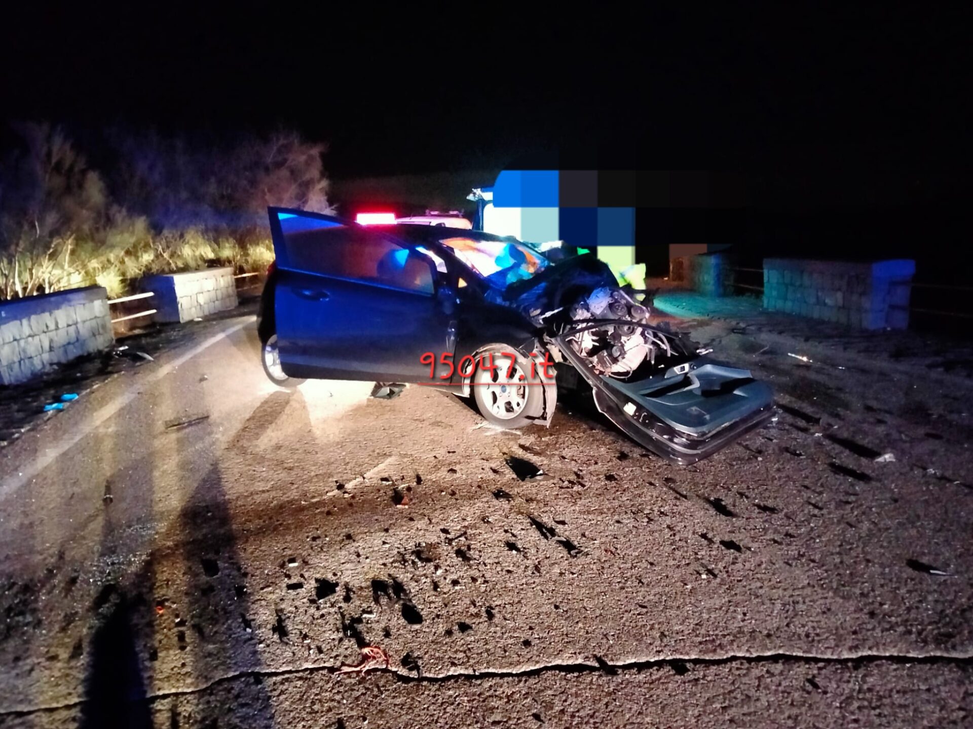 NICOLOSI, TRAGICO INCIDENTE SULLA SP 92, UN MORTO E TRE FERITI