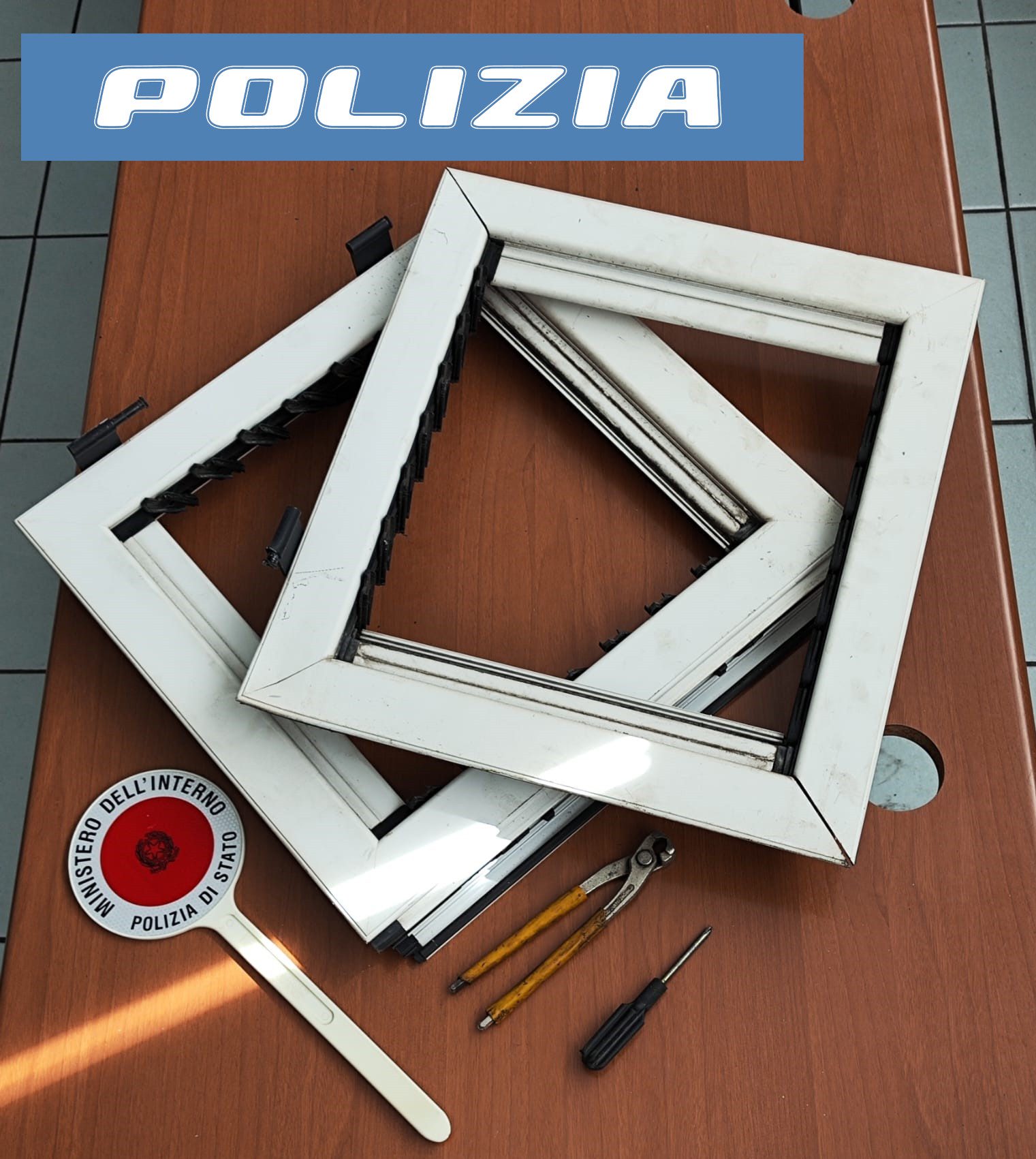 PATERNESE BECCATO DALLA POLIZIA MENTRE TENTA DI RUBARE GLI INFISSI DALL’EX OSPEDALE VITTORIO EMANUELE