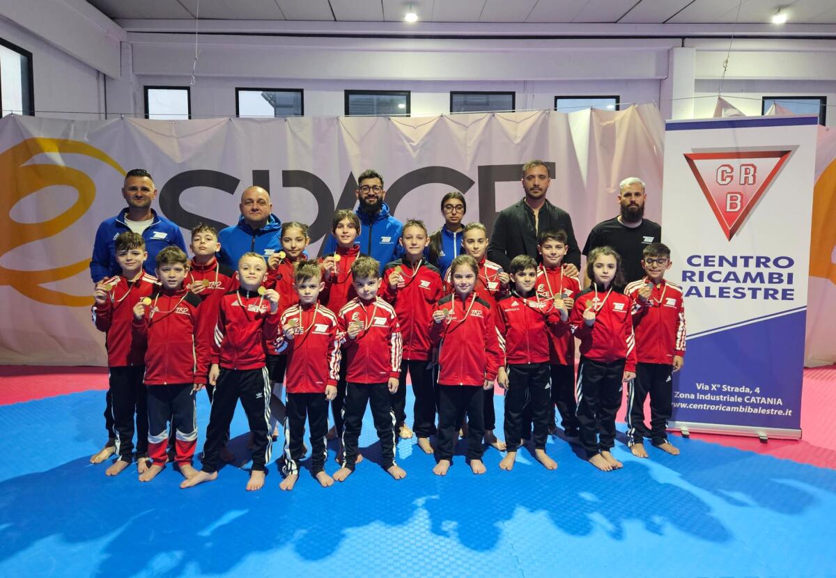 12 MEDAGLIE D'ORO IL TAEKWONDO MARLETTA DI PATERNÒ AL TORNEO KIM &amp; LIÚ SICILIA 2024 - 