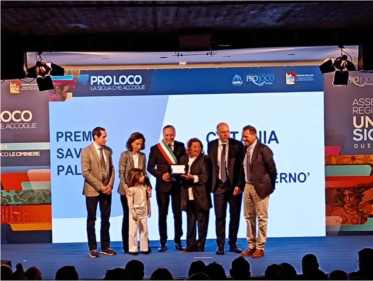LA PRO LOCO DI PATERNÒ PREMIATA PER IL SUO LUNGO IMPEGNO SUL TERRITORIO - 