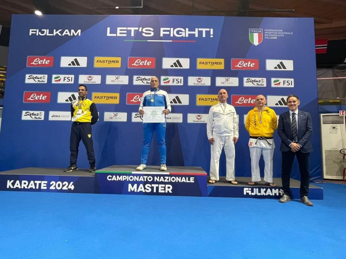 IL KARATEKA PATERNESE, GIUSEPPE SCHILLACI TRIONFA AL CAMPIONATO NAZIONALE MASTER - 