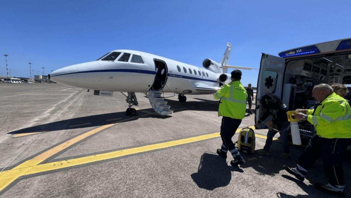 CATANIA, BIMBO DI 4 MESI  TRASFERITO D’URGENZA A ROMA CON UN FALCON DELL’AERONAUTICA MILITARE - 