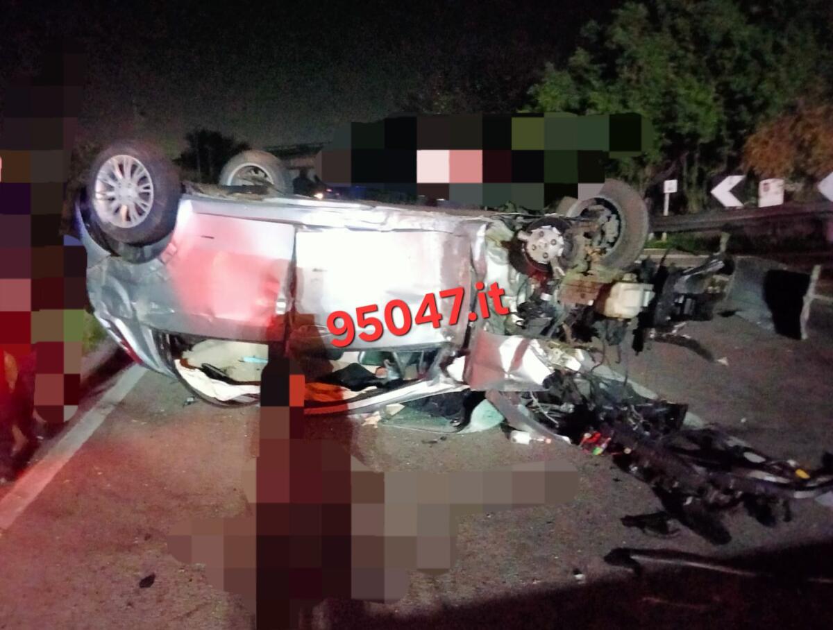 INCIDENTE QUESTA MATTINA A MISTERBIANCO, AUTO SI RIBALTA FERITA DONNA - 