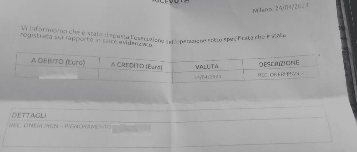 PATERNO'. PRELIEVI FORZATI DAI CONTI CORRENTI PER PAGARE LA TARI - 
