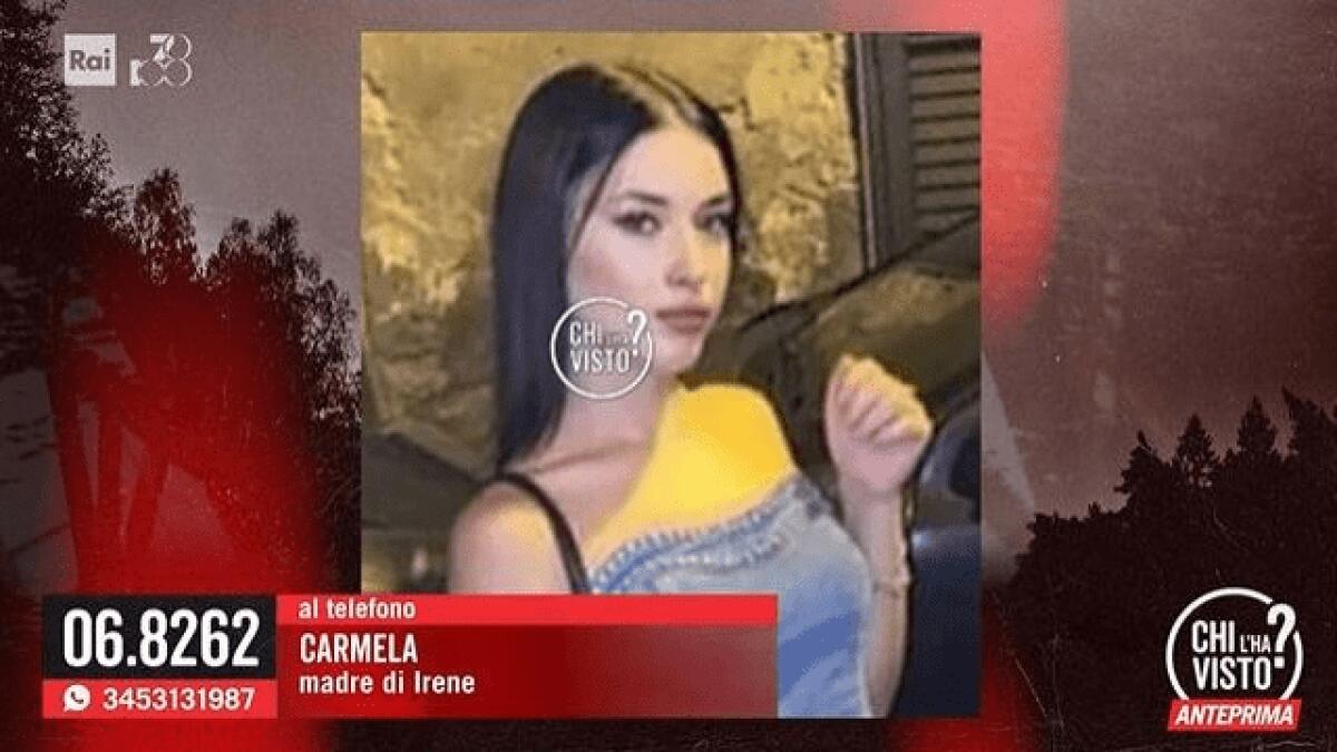 MISTERBIANCO: RAGAZZA DI 16 ANNI ESCE DI CASA E SCOMPARE, L’APPELLO DELLA MAMMA DI IRENE A "CHI L'HA VISTO?" - 