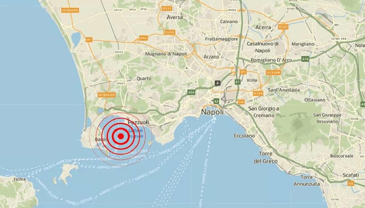 TREMANO ANCORA I CAMPI FLEGREI, NUOVO SCIAME SISMICO NELLA NOTTE ALTRI TERREMOTI CON MAGNITUDO MASSIMA 3.2 - 