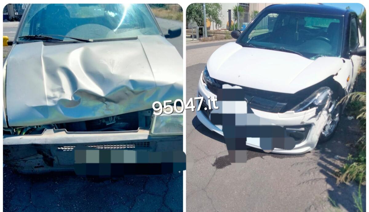 MINICAR E FIAT UNO SI SCONTRANO A BELPASSO:  FORTUNATAMENTE NESSUN FERITO GRAVE - 