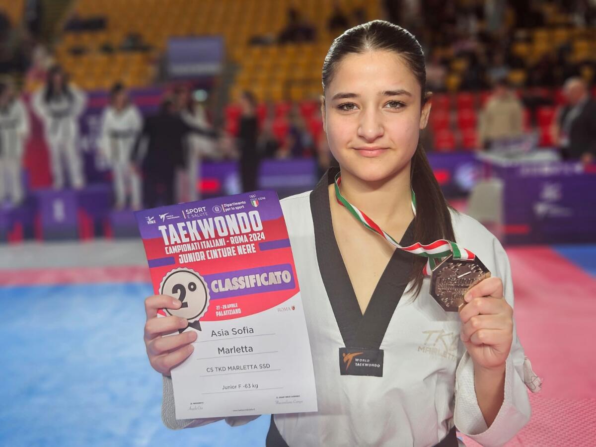 IL TRIONFO DI ASIA MARLETTA CON IL TEAM TAEKWONDO MARLETTA: VICE CAMPIONESSA NAZIONALE - 