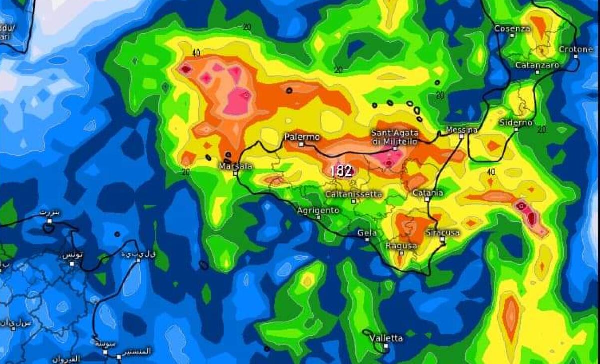 TORNA LA PIOGGIA IN SICILIA: INTENSA ONDATA DI MALTEMPO DA MERCOLEDÌ - 