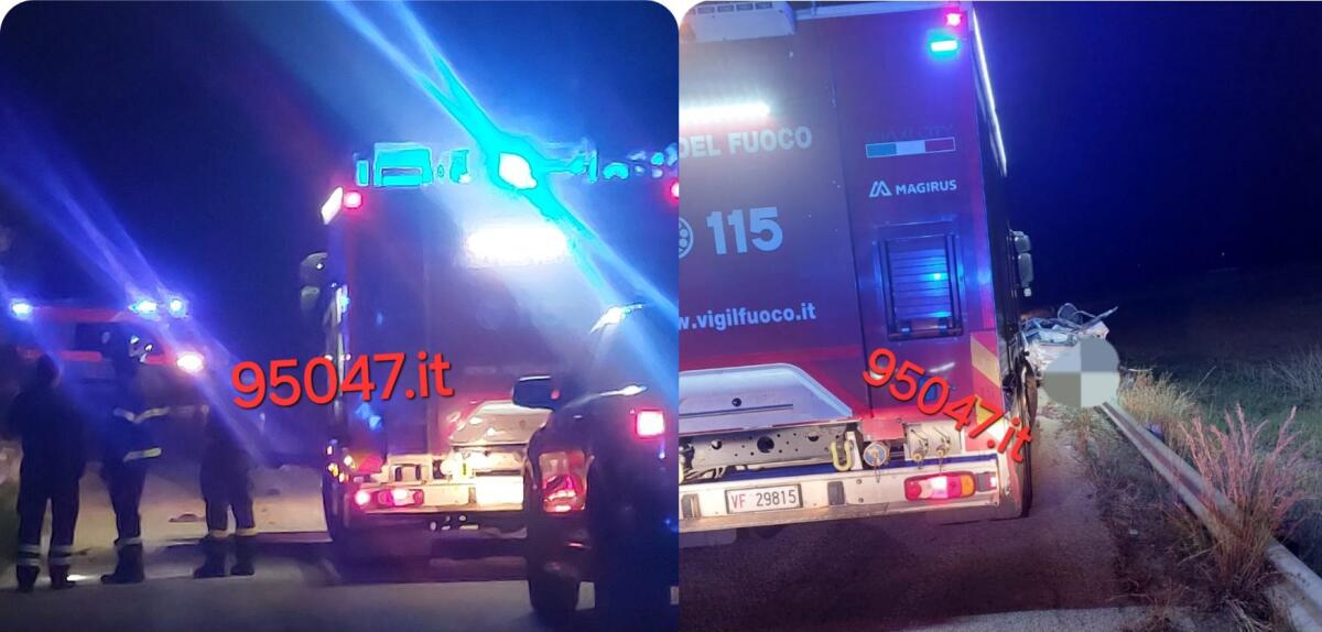 INCIDENTE MORTALE IERI SERA  SULLA SP 102I TRA PATERNÒ E SFERRO, LA VITTIMA È UN 65ENNE - 