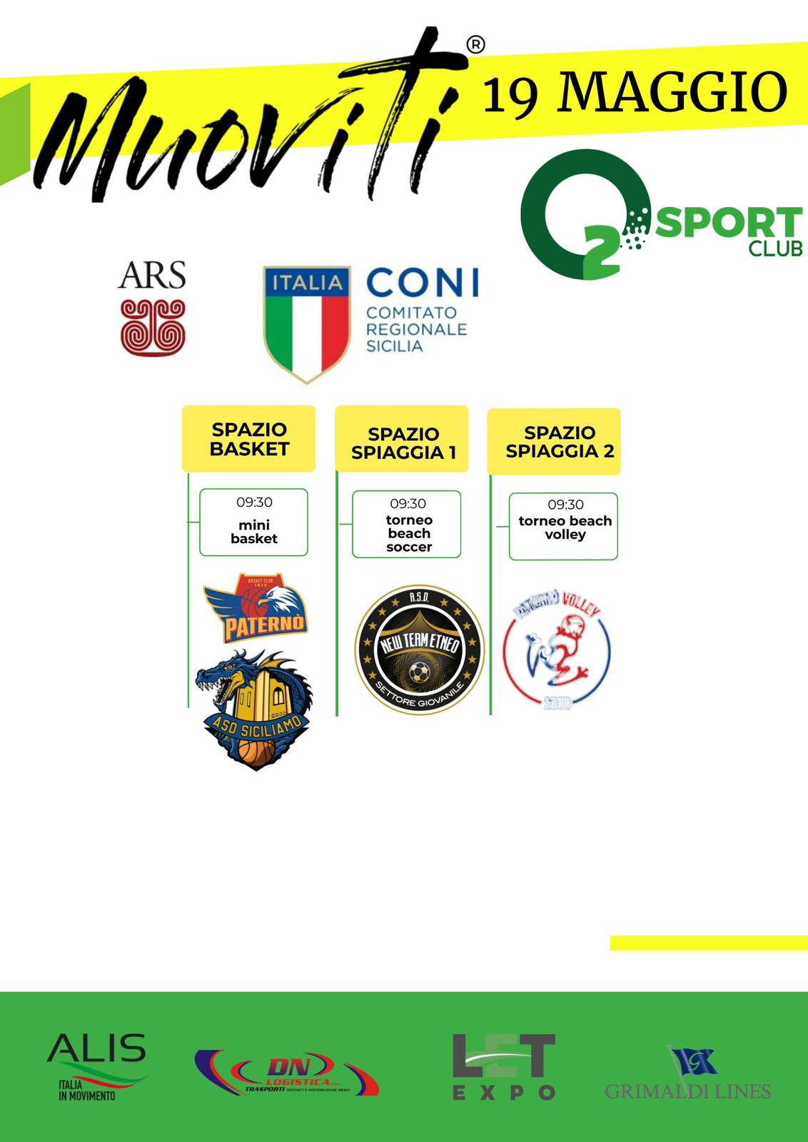 L’O2 Sport Club lancia “Muoviti”, Grande evento sportivo gratuito Sport, screening gratuiti, inclusione e tanto sano divertimento