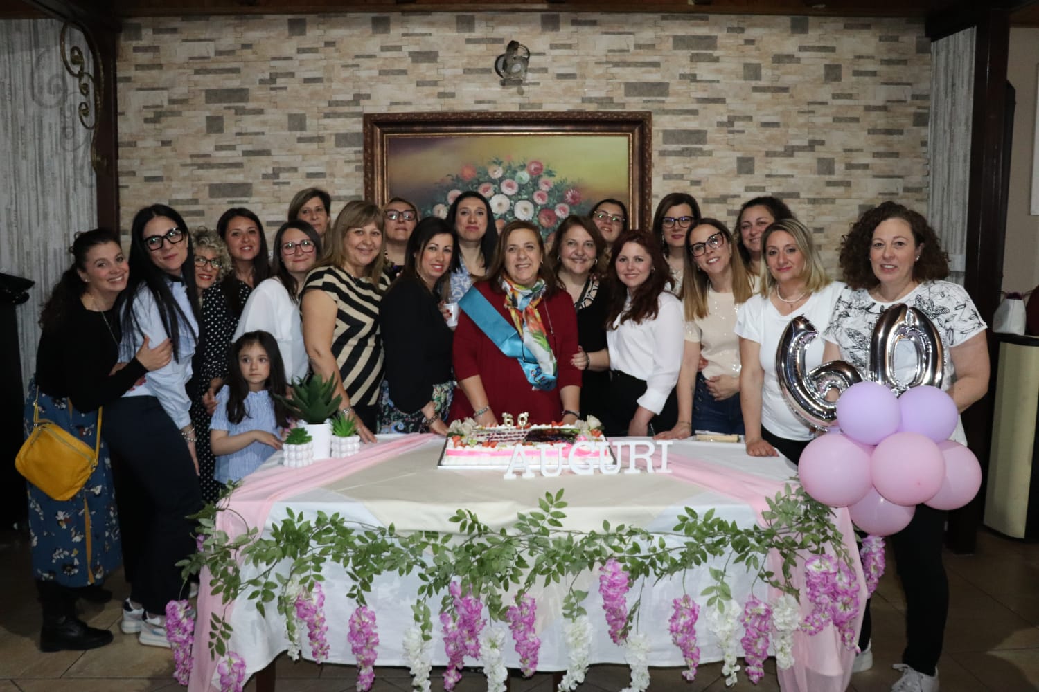 RAGALNA IN FESTA PER IL SESSANTESIMO COMPLEANNO DELLA MAESTRA GIUSEPPINA