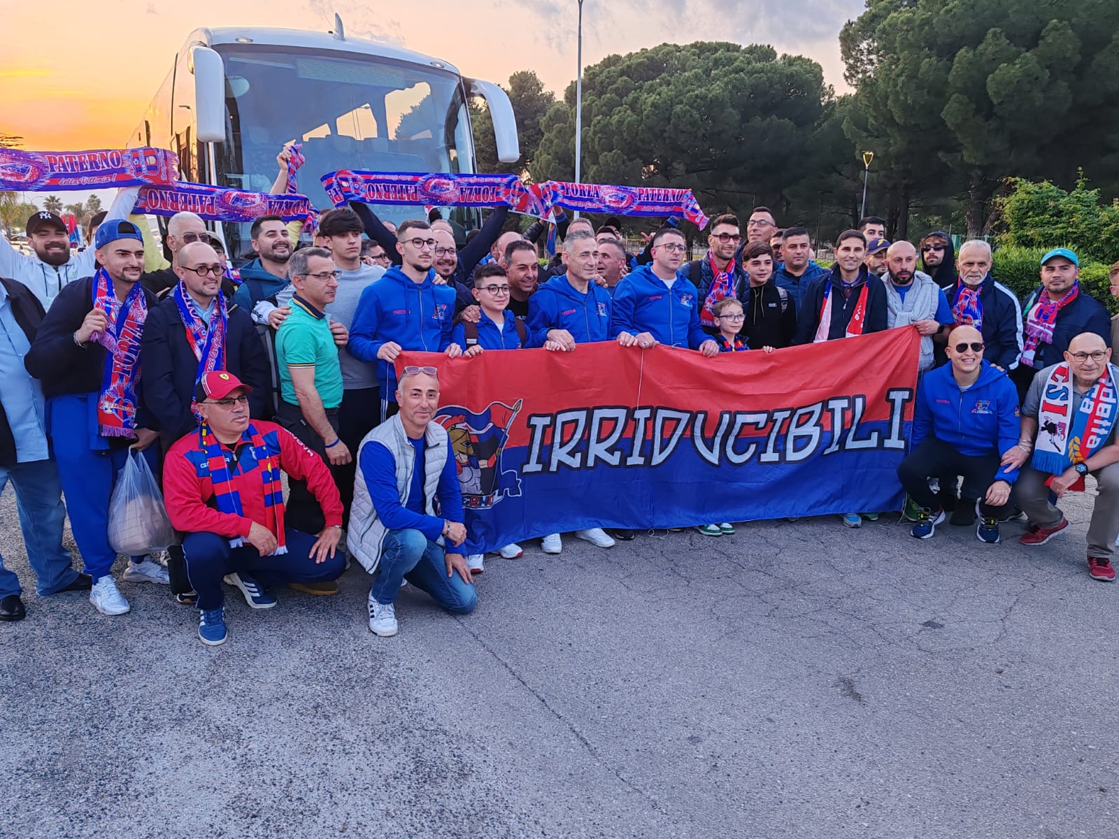 PATERNÓ CALCIO TIFOSI IN PARTENZA PER LA FINALE