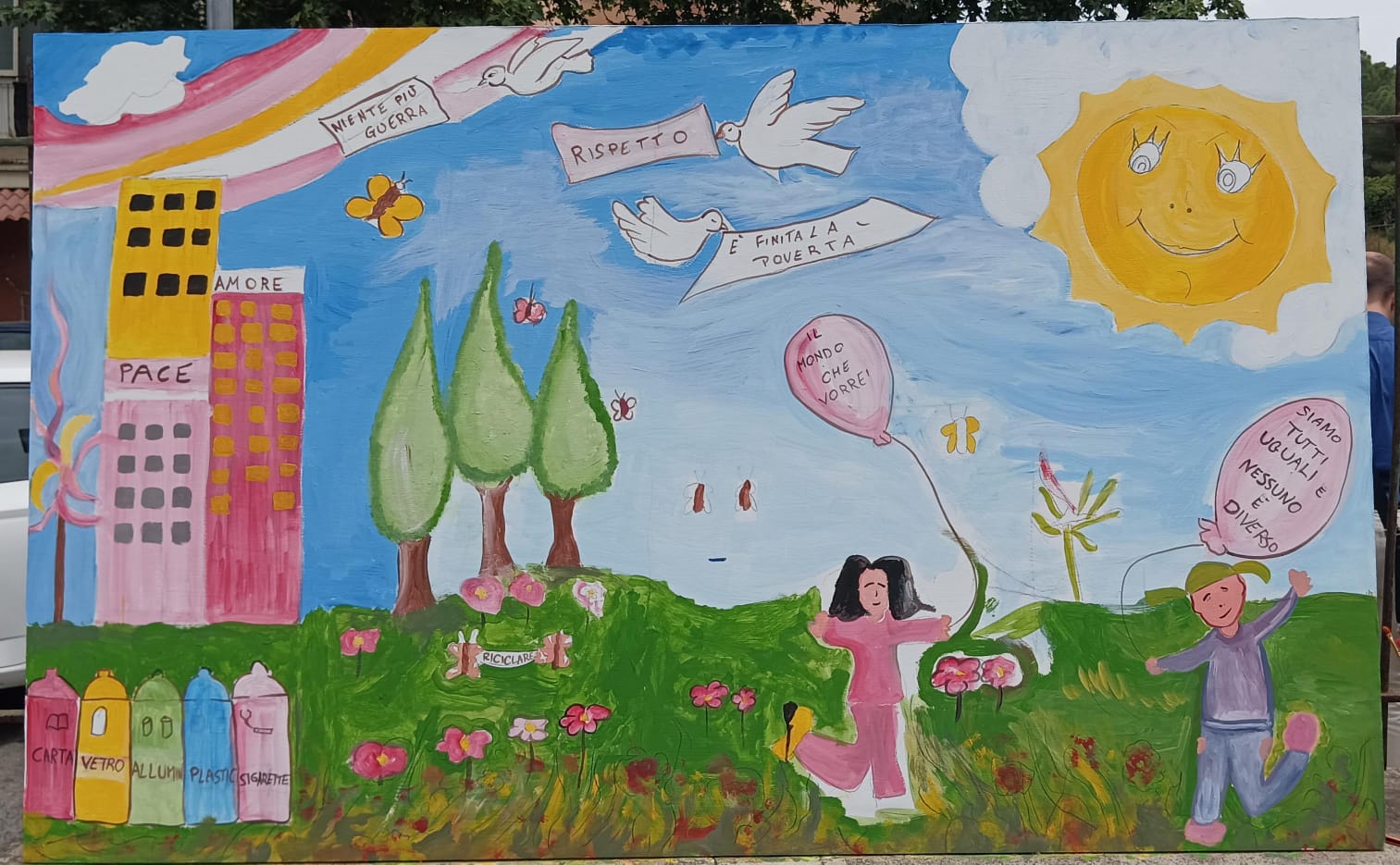 PATERNO'- IL PARCO DEL SOLE  DIVENTA UN LABORATORIO ARTISTICO PER L'EVENTO CITTÀ GREEN ORGANIZZATO DALL'ASSOCIAZIONE ENOSIS