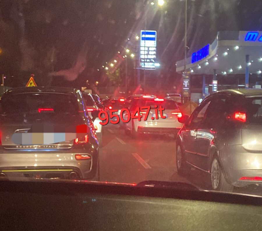 LAVORI SS121. USCITA OBBLIGATORIA MISTERBIANCO  DISAGI E TRAFFICO CONGESTIONATO