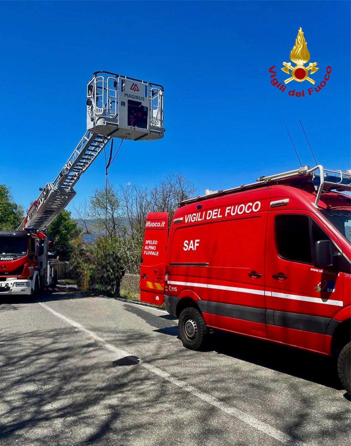 LINGUAGLOSSA, MOTOCICLISTA FINISCE IN UNA SCARPATA: È GRAVE, TRASFERITO IN ELISOCCORSO