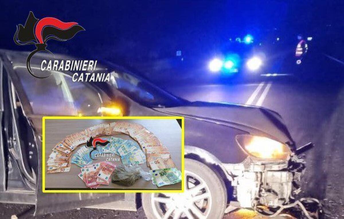 MINEO, INCIDENTE IN AUTO CON SORPRESA, VIENE “SPOGLIATO” DAL 118 PER ESSERE VISITATO E DAGLI SLIP SPUNTANO 9.000 IN CONTANTI E DROGA - 