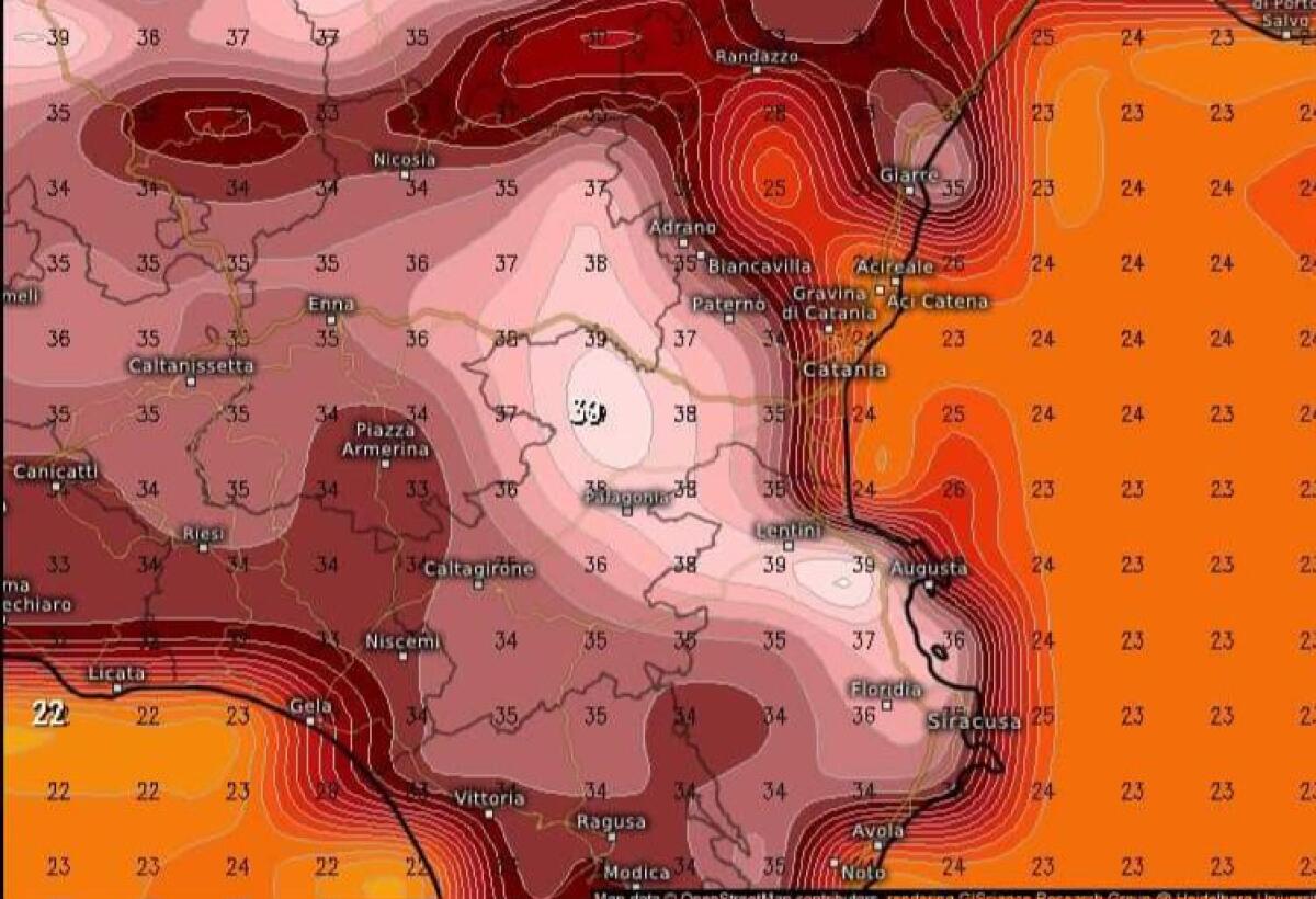 METEO SICILIA, IN ARRIVO ANTICICLONE SUBTROPICALE: PREPARATEVI AL GRAN CALDO FINO A 40 GRADI - 