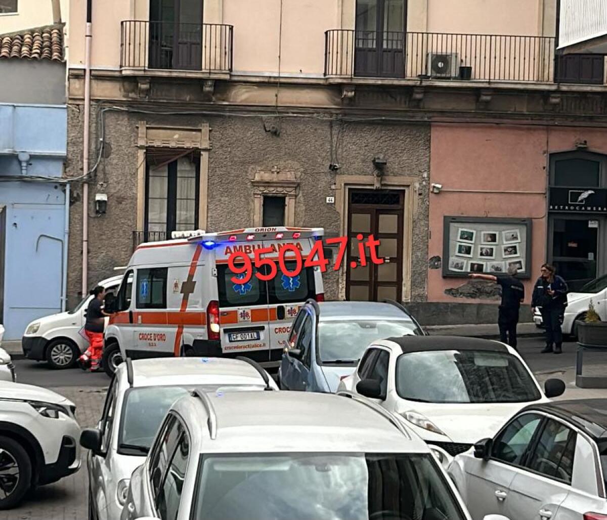 PATERNÒ, INCIDENTE IN VIA G.B. NICOLOSI SUL POSTO - 