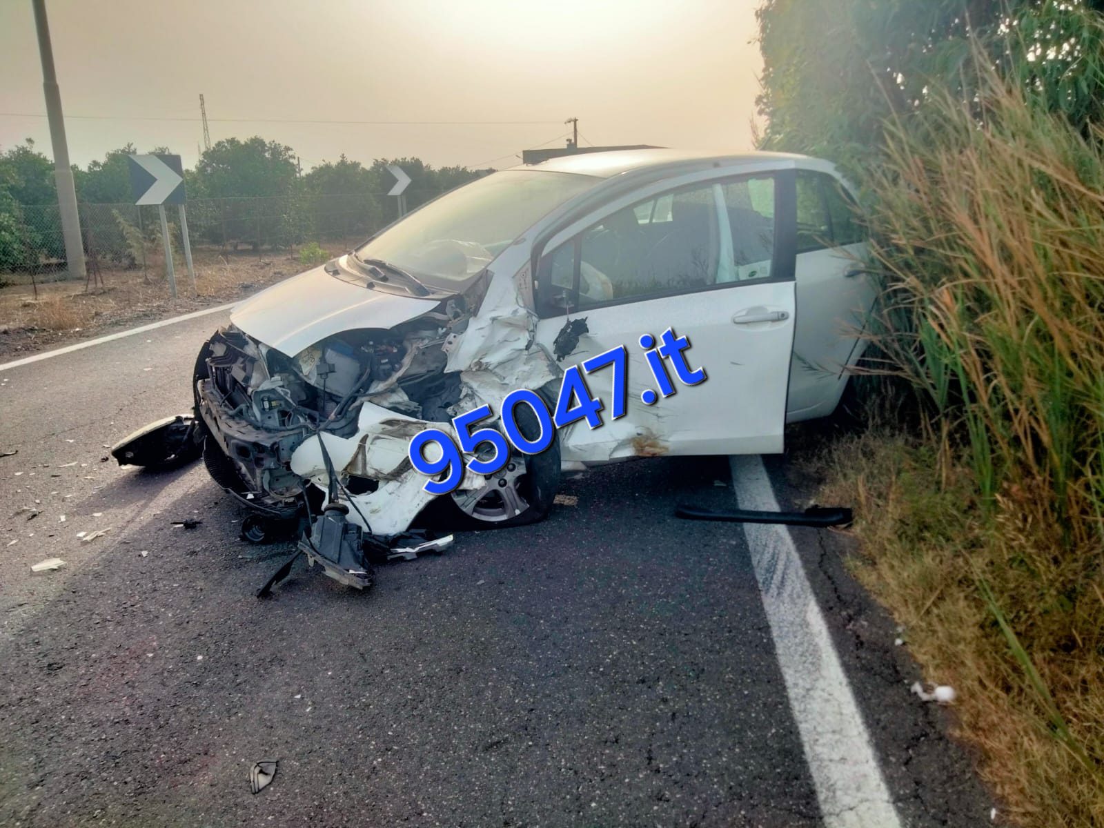 INCIDENTE STRADALE SULLA STRADA PROVINCIALE 106 A BELPASSO: COINVOLTE DUE AUTO, FERITI ENTRAMBI I CONDUCENTI