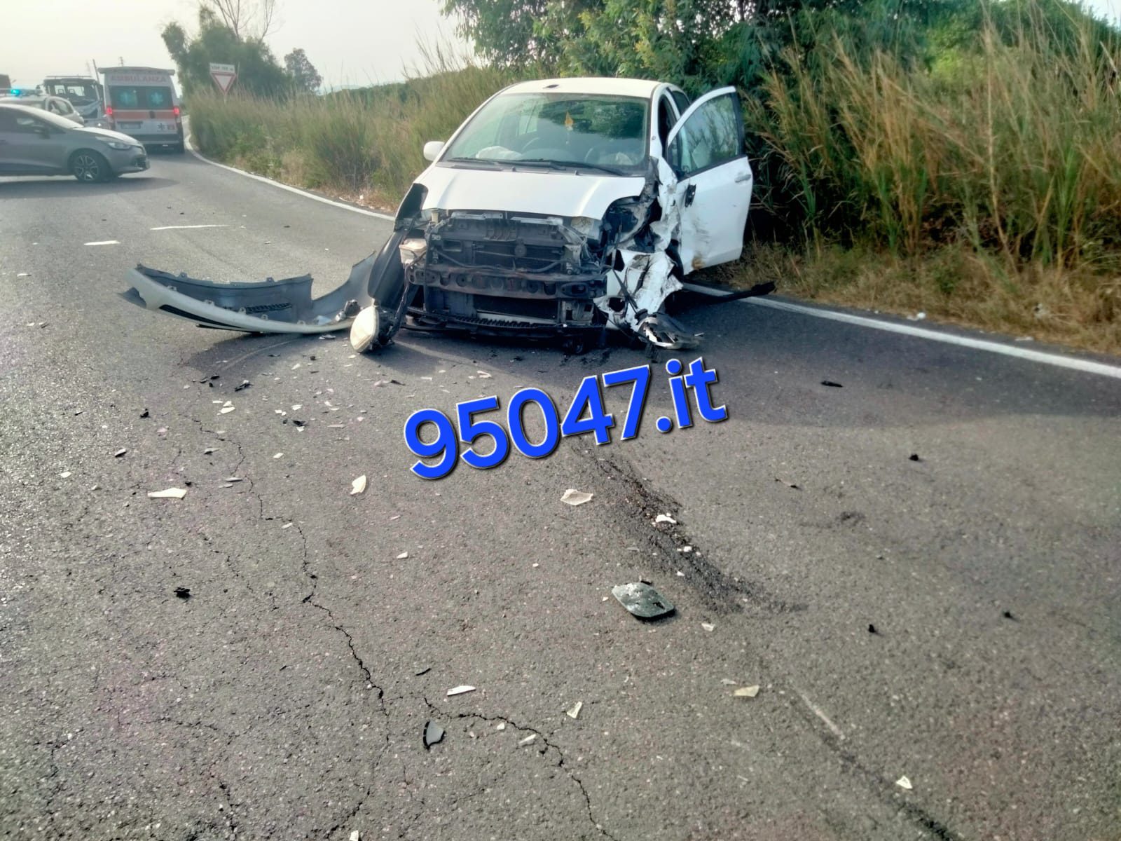 INCIDENTE STRADALE SULLA STRADA PROVINCIALE 106 A BELPASSO: COINVOLTE DUE AUTO, FERITI ENTRAMBI I CONDUCENTI