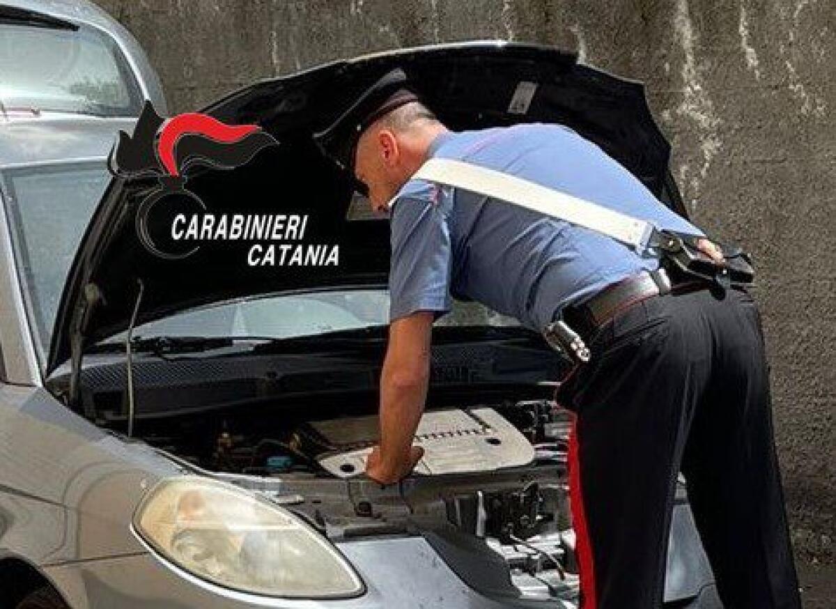 ZAFFERANA ETNEA, GIOVANE INCENSURATO ARRESTATO PER RICICLAGGIO DI AUTOVETTURA RUBATA - 